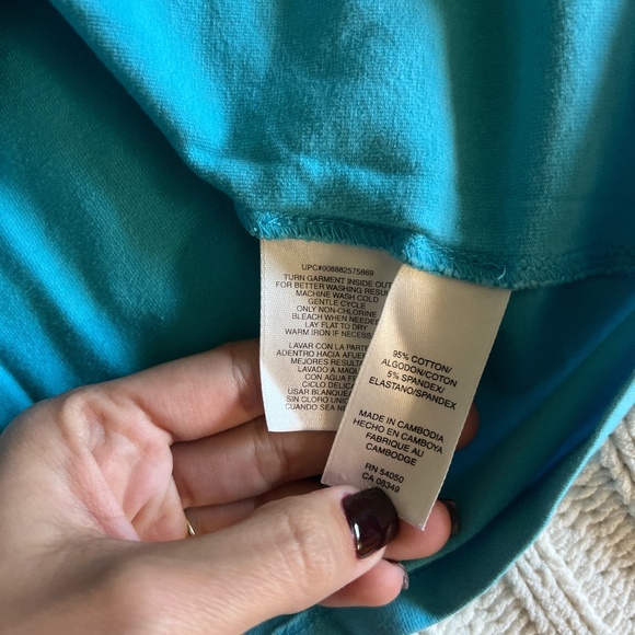 Vintage Y2K Aquamarine Blue Blouse - Picture 8 of 8